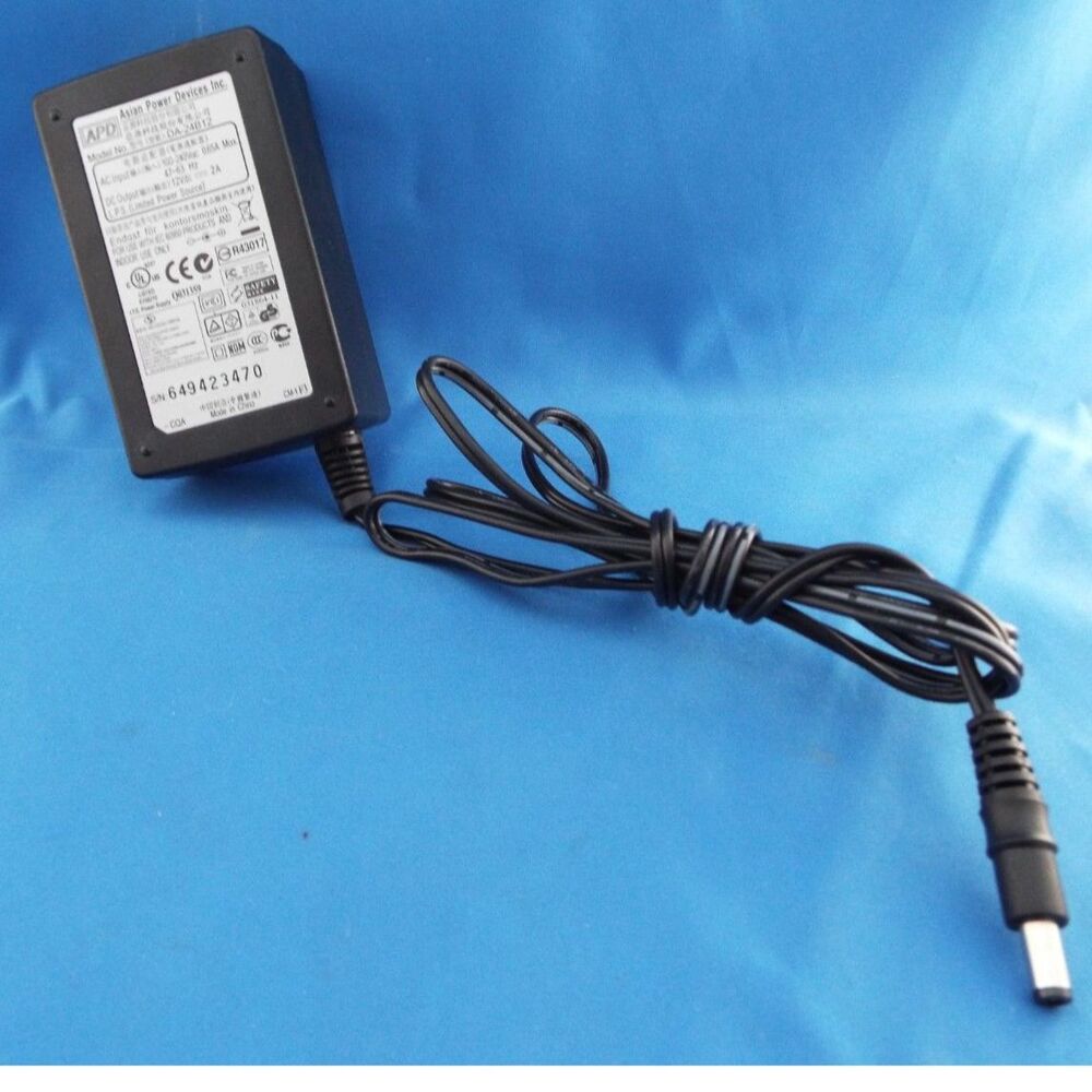 asian power devices inc POWER SUPPLY Model DA-24B12 12V DC 2A Tested